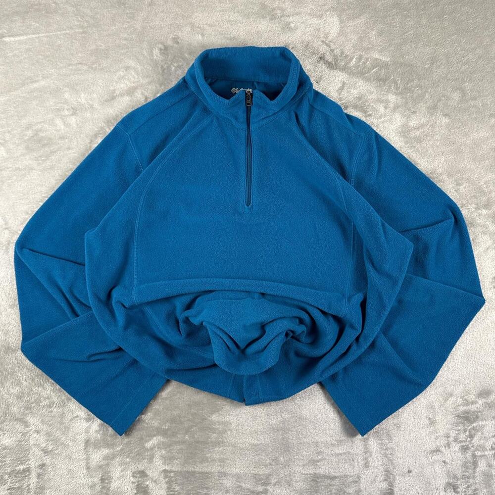 Columbia Sportswear Women’s Blue Hiking/Outdoors Fleece 1/4-zip Sweatshirt
